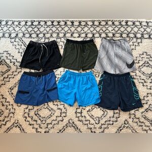 Men’s Athletic Gym Shorts Lot Size XL Nike, Adidas, Legend, Unipro Running